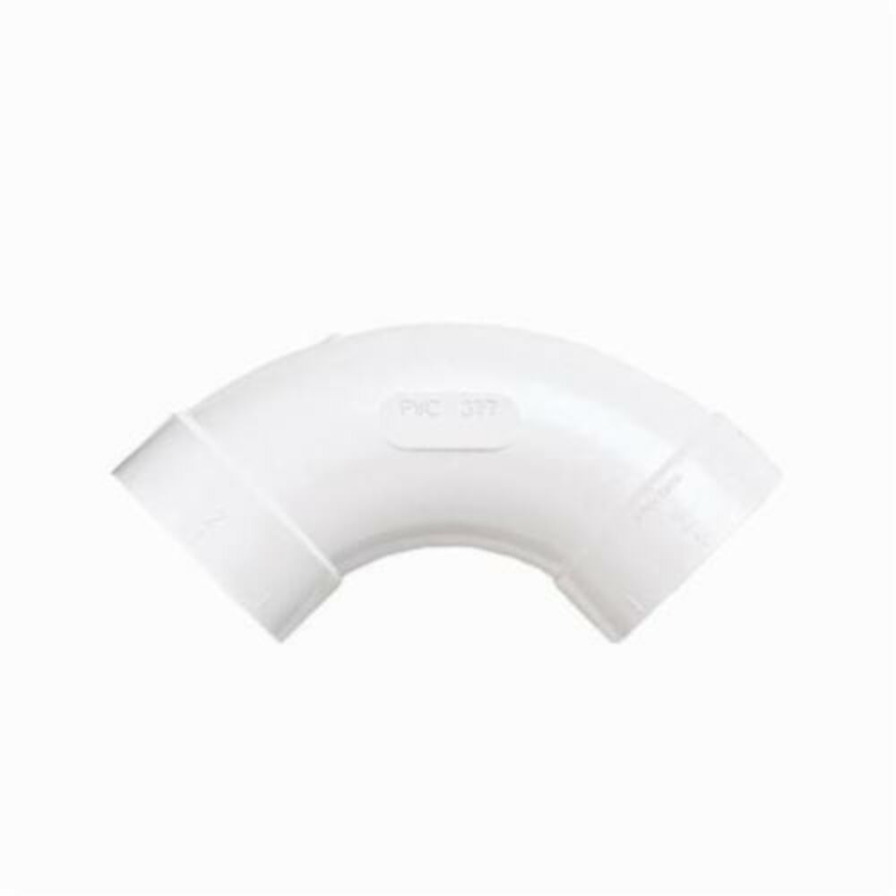 NuTone® CF377 90 deg Long Sweep Elbow, 2-1/8 in Hx4-3/8 in Wx4-3/8 in D, PVC