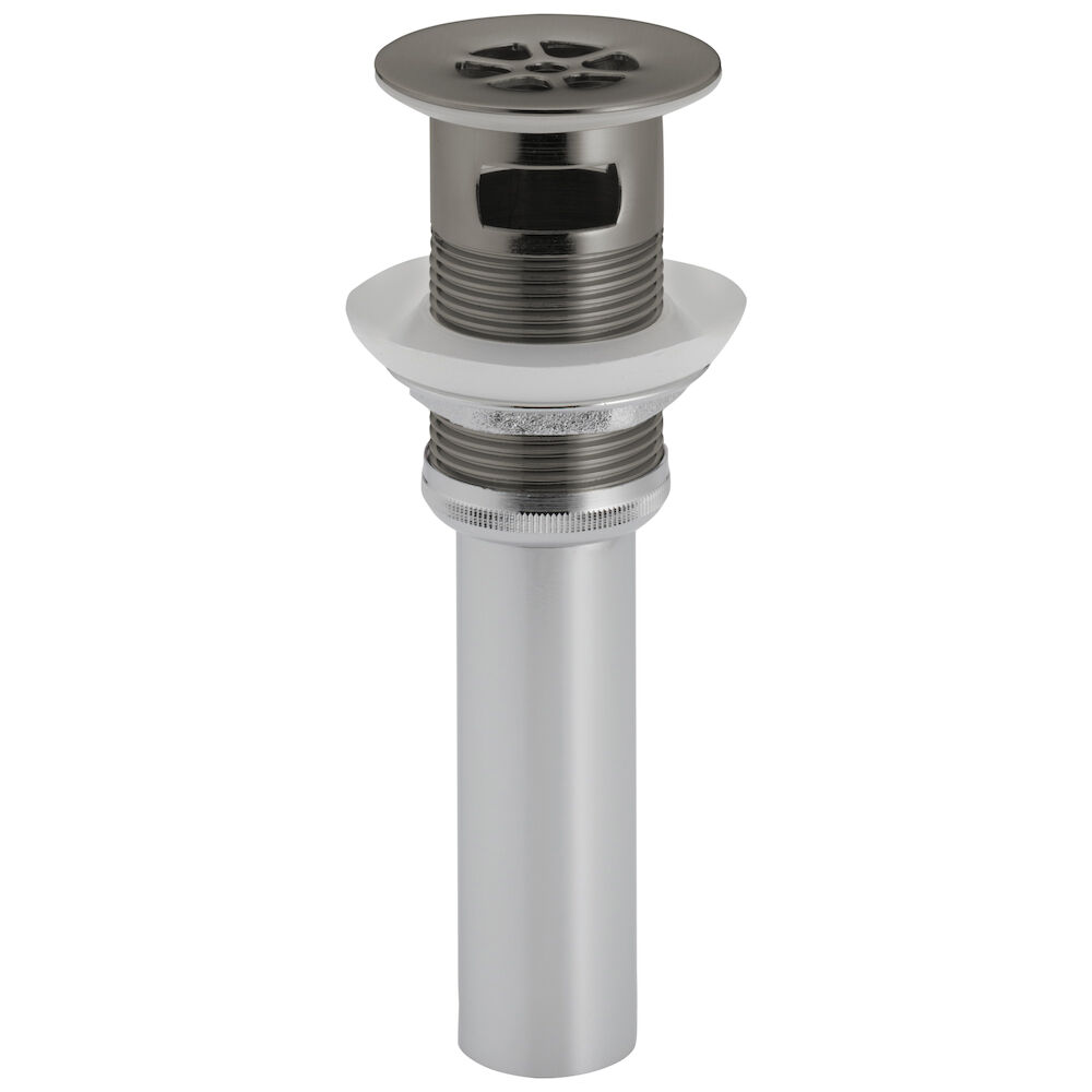 Brizo® Grid Strainer w/ Overflow, Luxe Steel