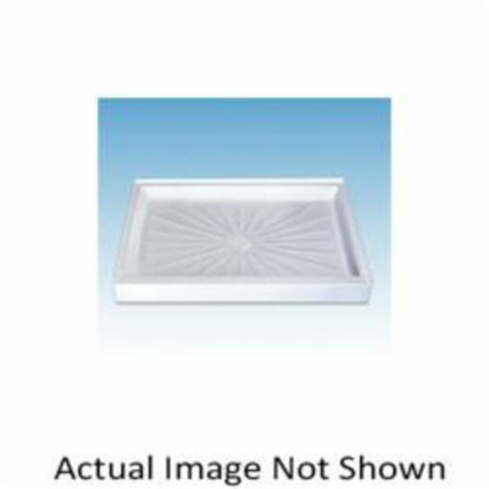 ELM® MUSTEE 3248BT Rectangular Single Threshold Shower Floor, DuraBase®, Biscuit, 48" L x 32" W x 4-1/2" D, Domestic