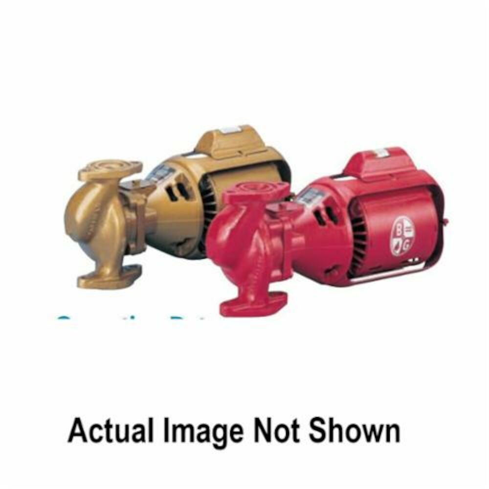 Bell & Gossett 102213LF HV Series 3-Piece Circulator Booster Pump, 40 gpm, 115 V