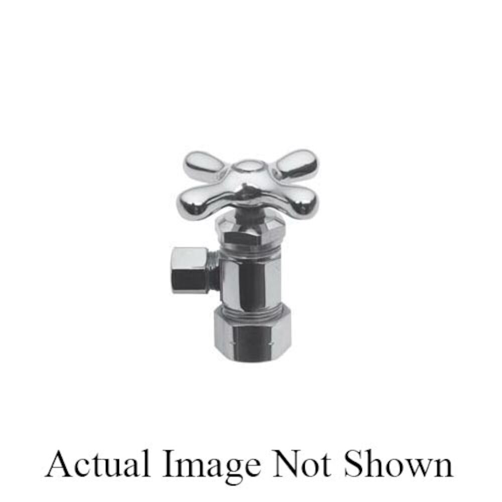 Newport Brass® 403X/15S Angle Valve, 1/2x3/8 in, CxCompression, Solid Brass Body