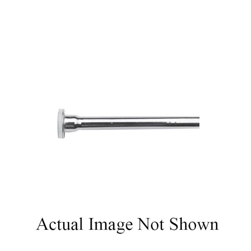 Newport Brass® 435/15 Flat Head Rigid Supply Tube, 3/8 in, Compression, 12" L, Solid Brass