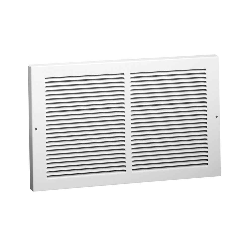 Hart & Cooley® 657 14x4 W 1-Piece Baseboard Return Grille, 14x4 in, Steel, Bright White Enamel