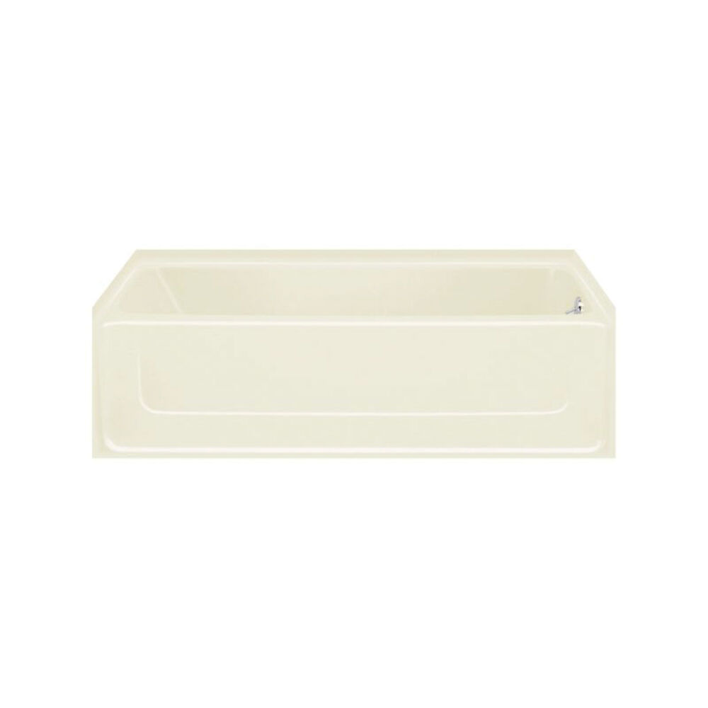 Sterling® 61041120-96 All Pro® Bathtub with 15 in Apron, Soaking Hydrotherapy, Rectangular, 60 in Lx30 in W, Right Drain, Biscuit