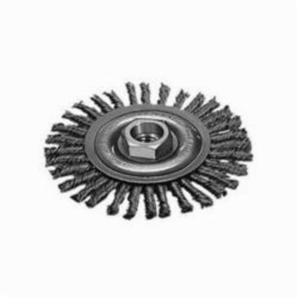 Milwaukee® Tool 48-52-1725 Wheel Brush, 6" Dia, 0.02 to 0.023" Stringer Bead Knot Wire, 5/8-11