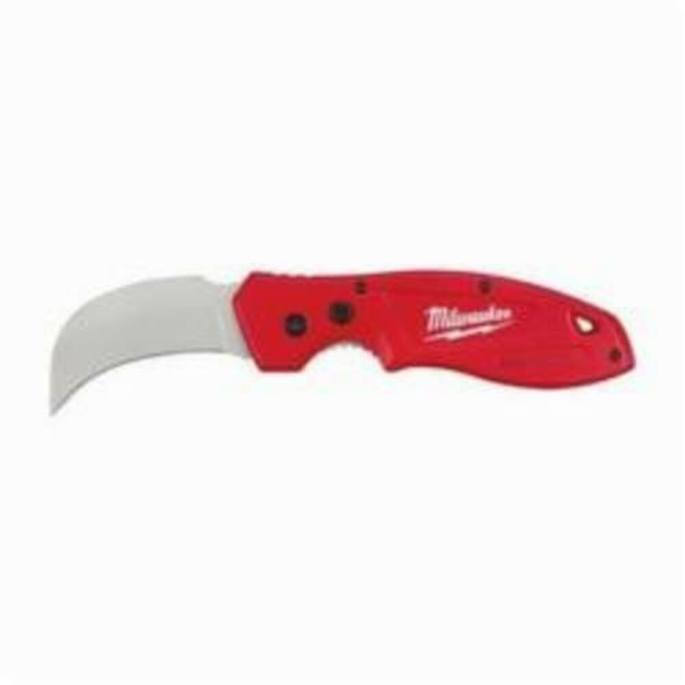 Milwaukee® Tool 48-22-1985 Fastback™ Liner Lock Hawk Bill Folding Knife, 2-1/2" L Blade, Hawkbill Stainless Steel Blade