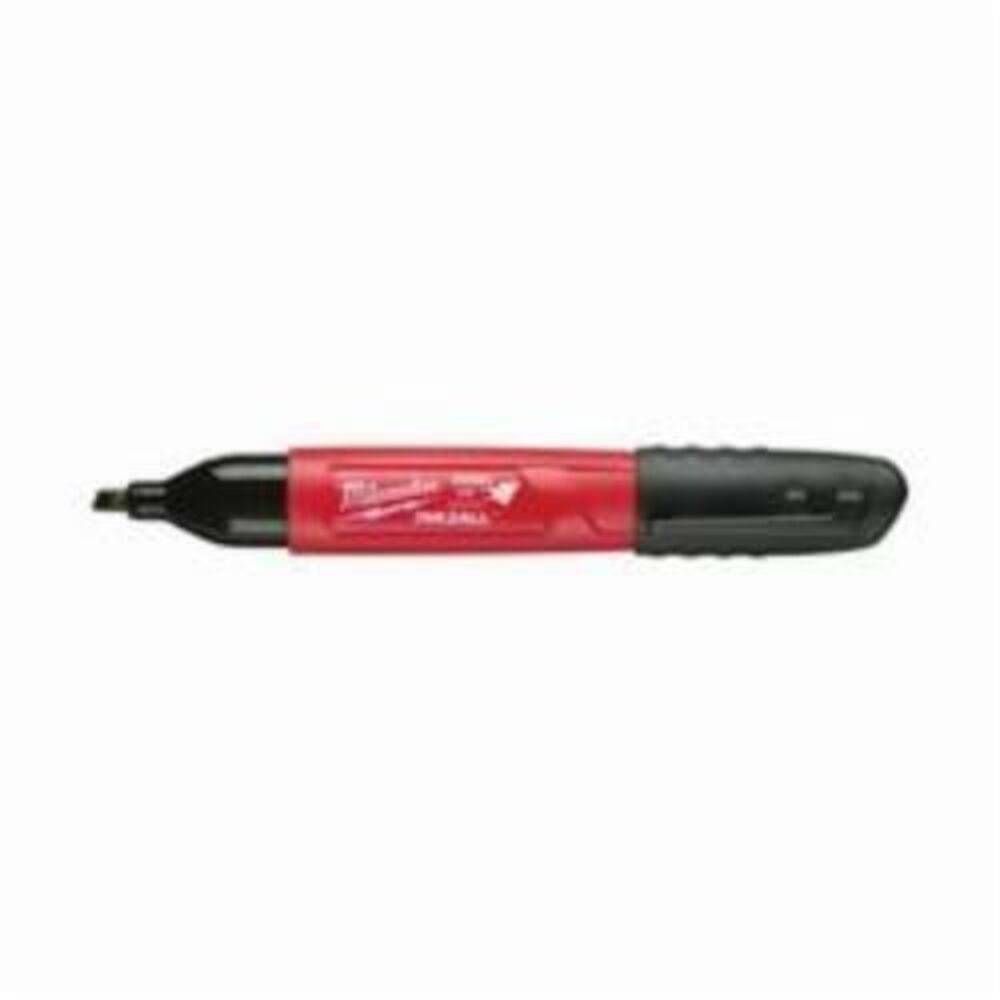Milwaukee® Tool 48-22-3103 INKZALL™ Permanent Industrial Marker, Chisel Tip, Acrylic, Black