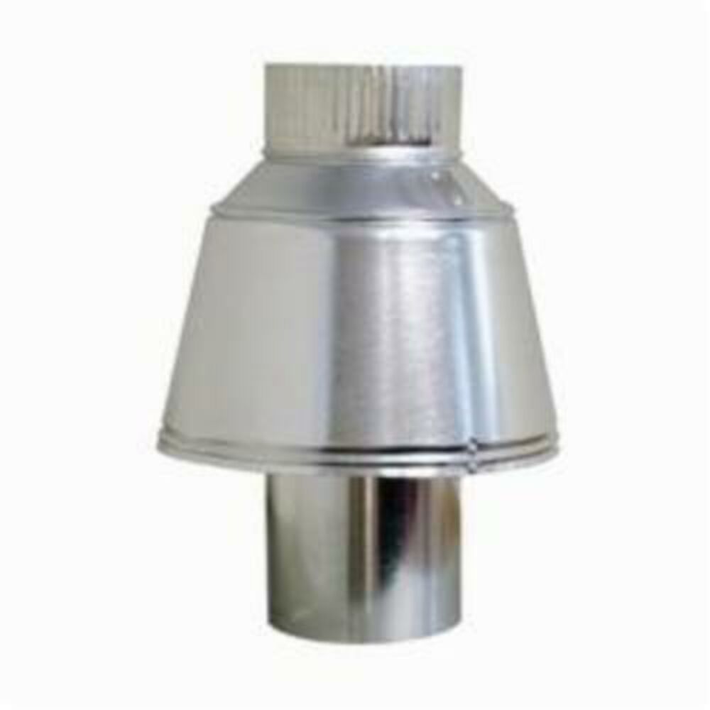 Snappy™ 27-06 Vertical Round Draft Diverter, 6 in, Galvanized, Steel