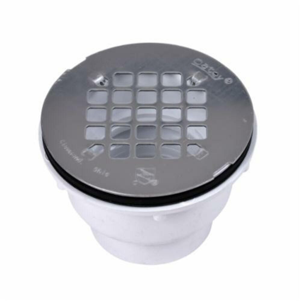 Oatey® 42045 102 2-Part Shower Drain w/ Strainer, 2", Solvent Weld, PVC Drain