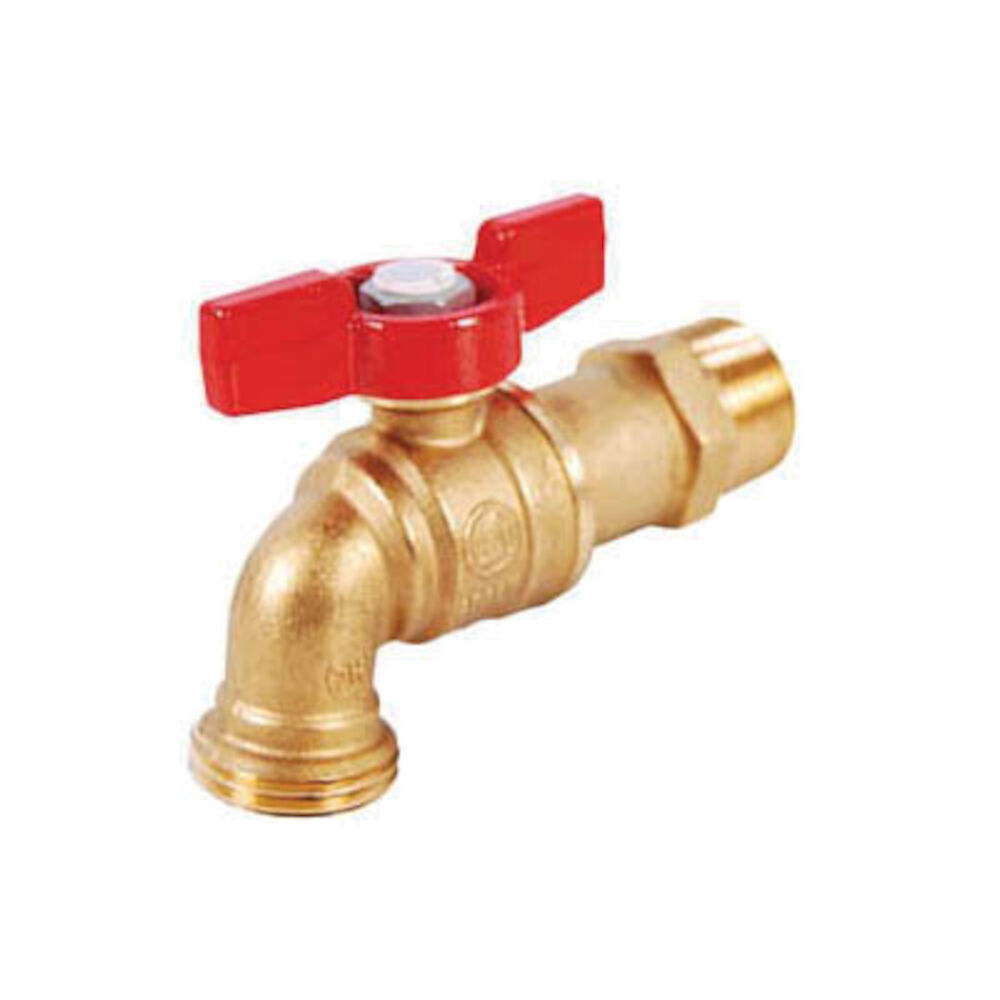 LEGEND 107-167NL T-537NL Ball Valve Hose Bibb, 1/2 in, MNPT/C, Brass Body, Handle Actuator, Import