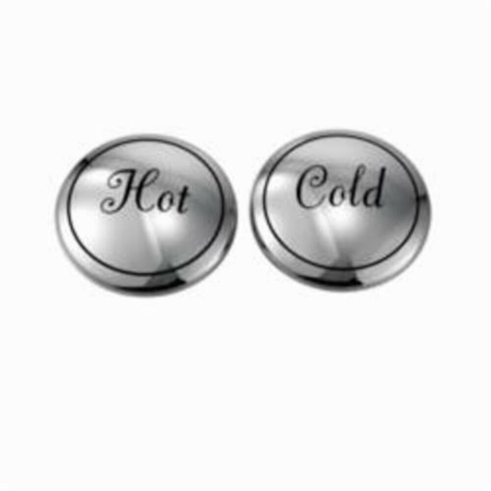 221672 Weymouth™ Hot/Cold Handle Cap Kit, Chrome Plated,