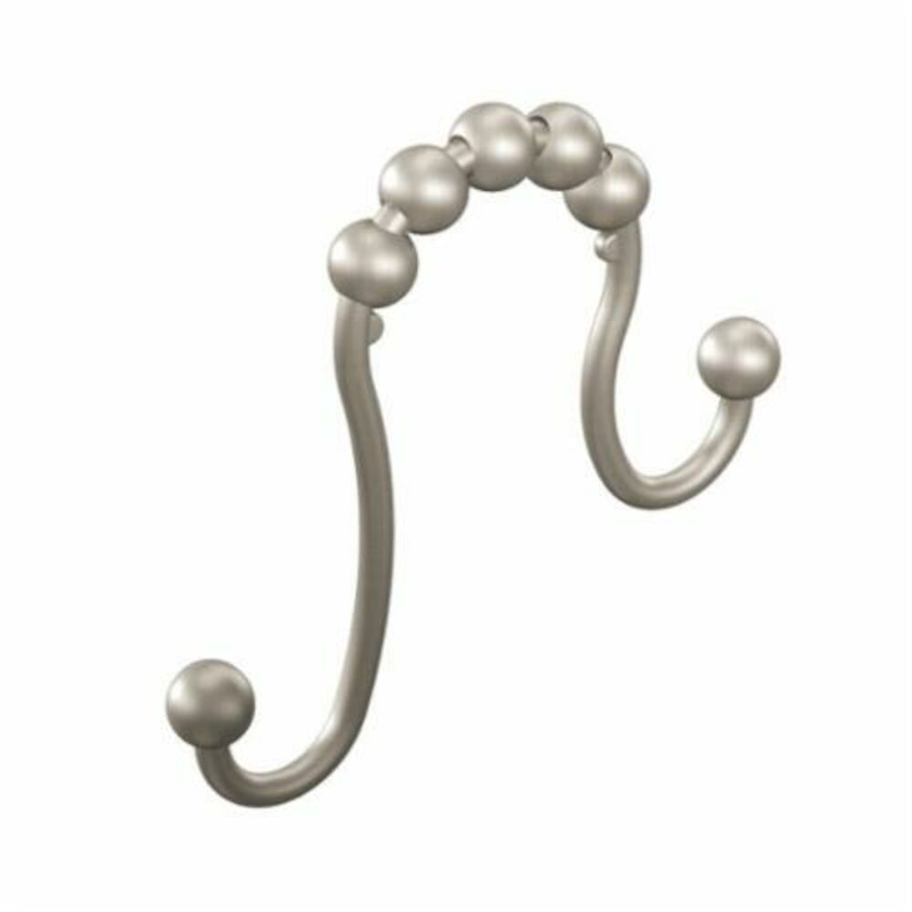 Moen® SR2201BN Shower Curtain Ring, 2.84" L x 3.1" W, Steel, Brushed Nickel, Import