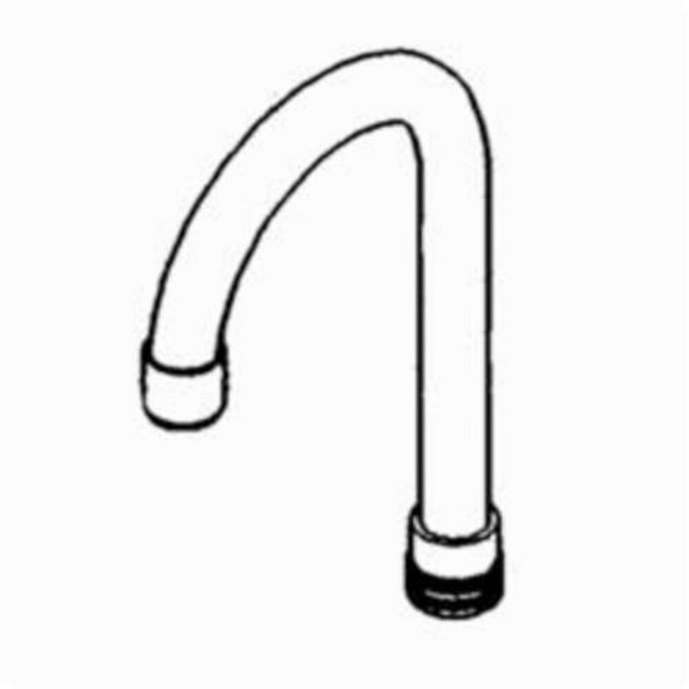 104432 Swing Spout, 8" Lx5-3/4" H, Brass, Chrome Plated