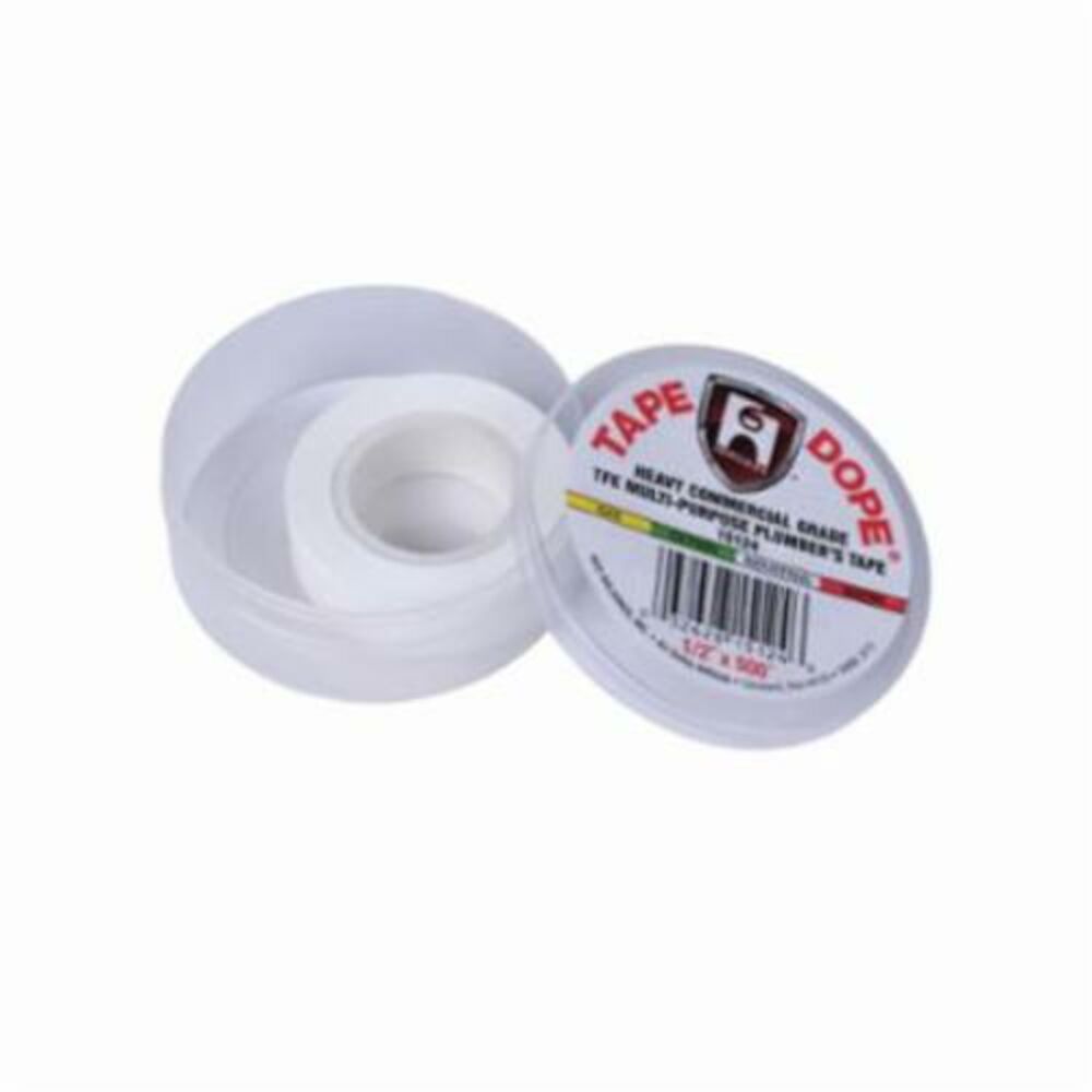 Hercules® Tape Dope® 15124 Pipe Joint Tape, 500" Lx1/2" W, PTFE, Domestic