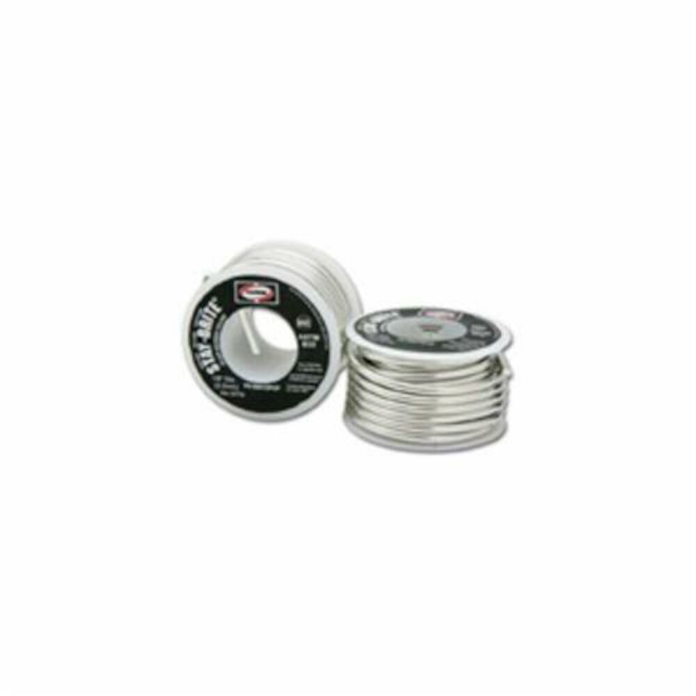 Harris® Stay Brite® SB61 Solder, 1/8 in, 450 deg F Melting, 1 lb Spool, Silver/Tin
