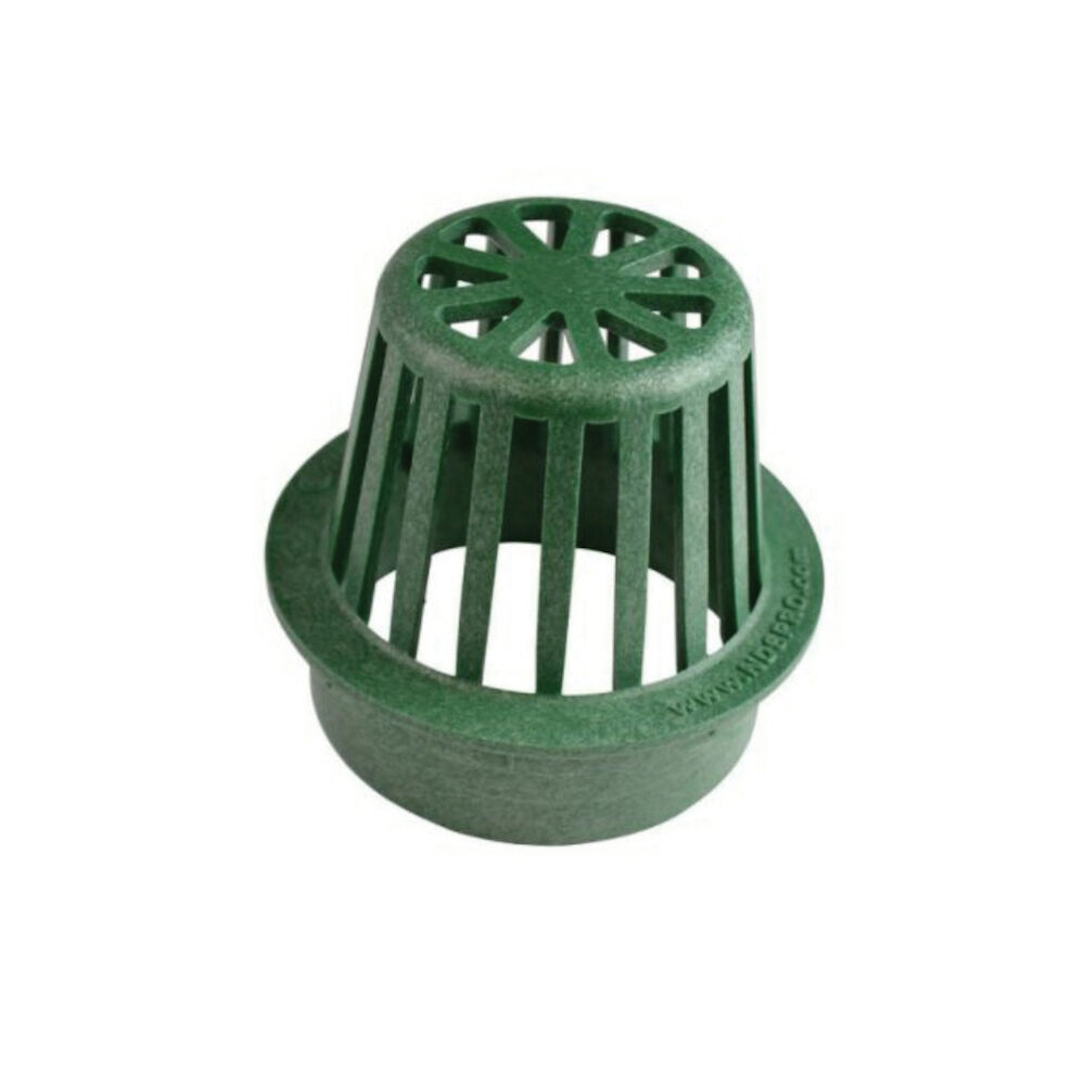 NDS® 75 Catch Basin Grate, 2-3/4" Dia, 52.01 gpm, 4" Pipe, Round Atrium Shape, Domestic