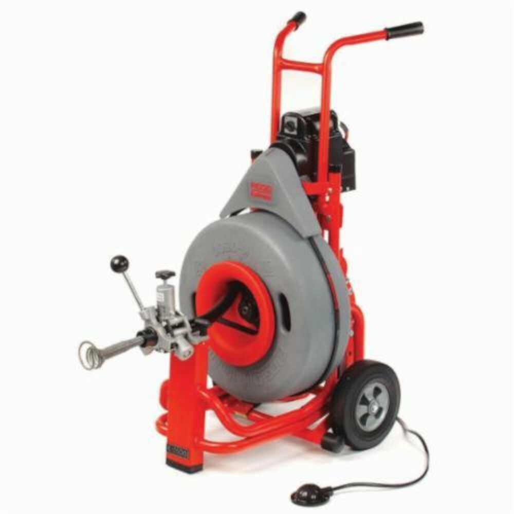 RIDGID® 59562 K-7500 Drum Drain Cleaning Machine Kit, 4 to 10" Drain Line, 250' Max Run, 4/10 hp, 115 V