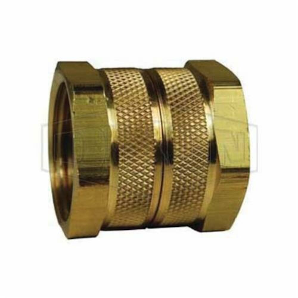 Dixon® 5061212C Adapter, 3/4-11-1/2, Female Garden Hose Thread SwivelxFemale Garden Hose Thread, Brass, Domestic