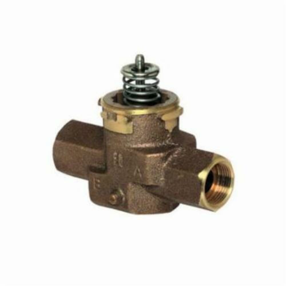 Honeywell VCZAE1000/E 2-Way Straight-Through Cartridge Cage Valve, 1/2 in, Inverted Flare, 300 psi Safe Operating, Bronze, Import