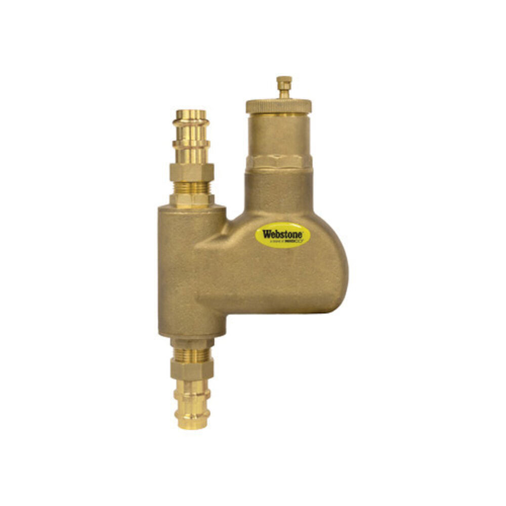 H-78003-V 7800-V Vertical Air Separator with Removable Vent Head and Coalescing Medium, Standard Forged Brass