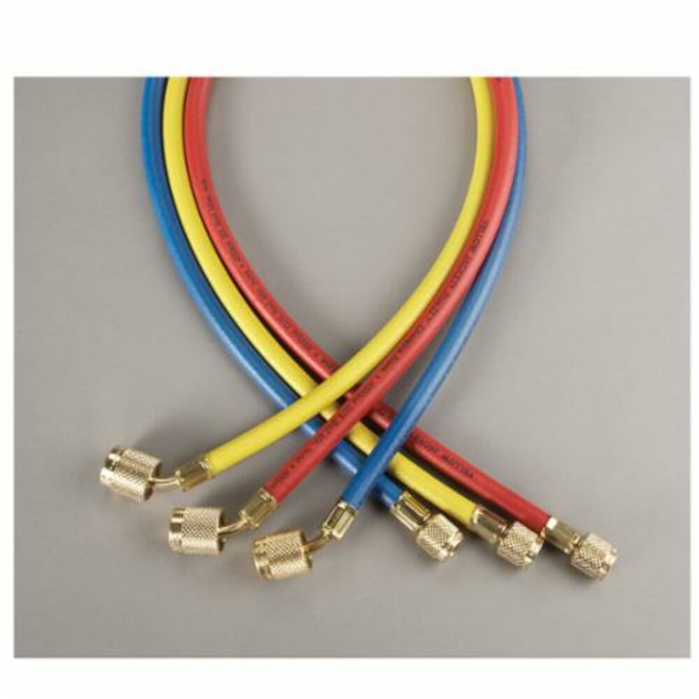 Yellow Jacket® PLUS II™ 22984 Vacuum and Charging Hose With SealRight Fittings, 1/4" IDx48" L, -20 to 180 deg F, 800 psi, Domestic