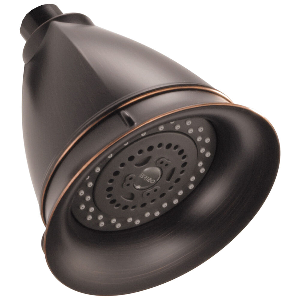 Brizo Essential™ Shower 5" Classic Round H2Okinetic® Multi-Function Wall Mount Showerhead, Venetian Bronze