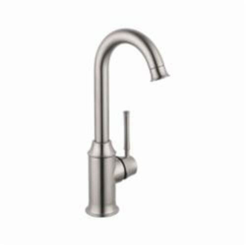 Hansgrohe 04217800 Talis C Bar Kitchen Faucet, 1.5 gpm, 1 Handle, Steel Optik, Residential