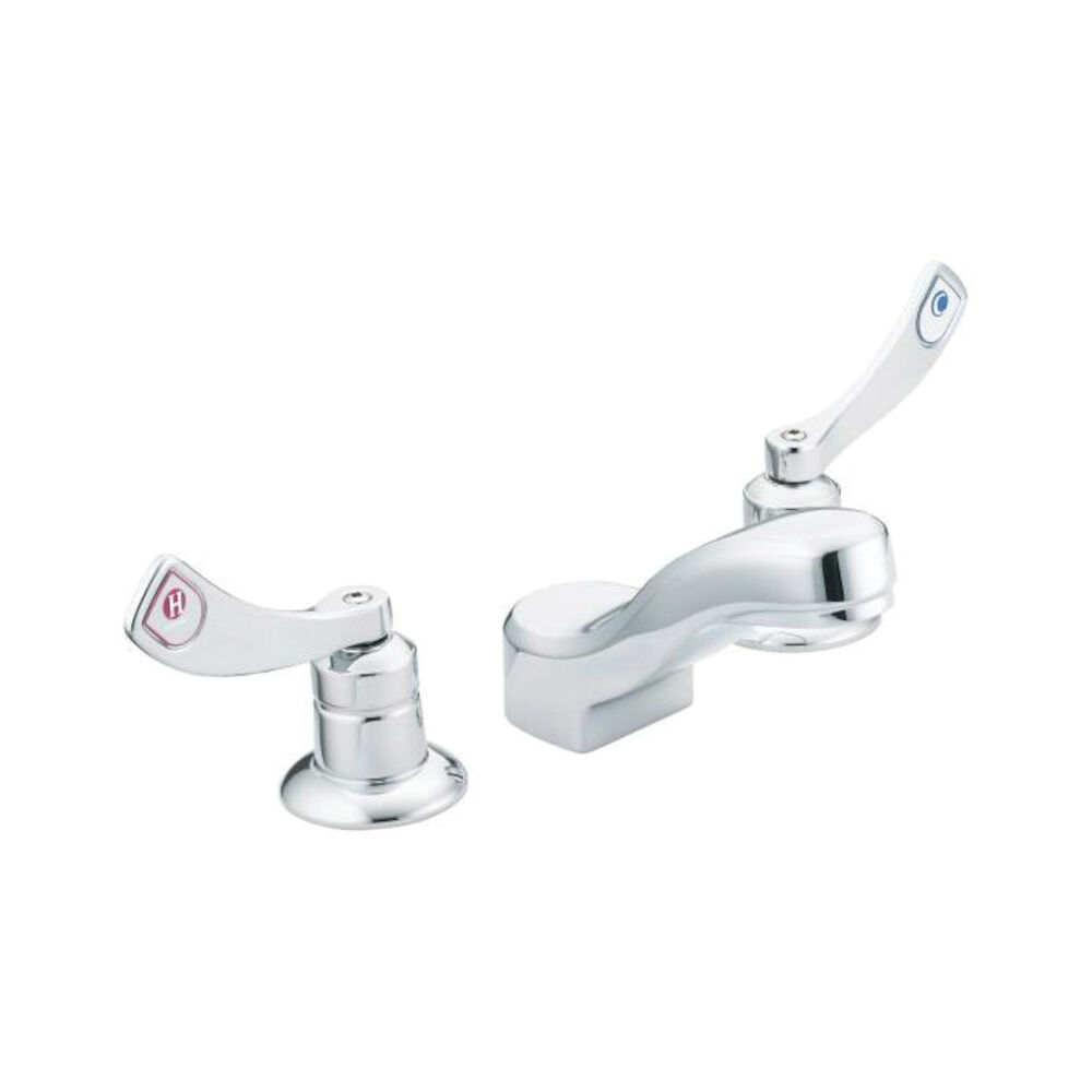 Moen® 8228F05 M-DURA™ Widespread Lavatory Faucet w/o Drain, Chrome Plated