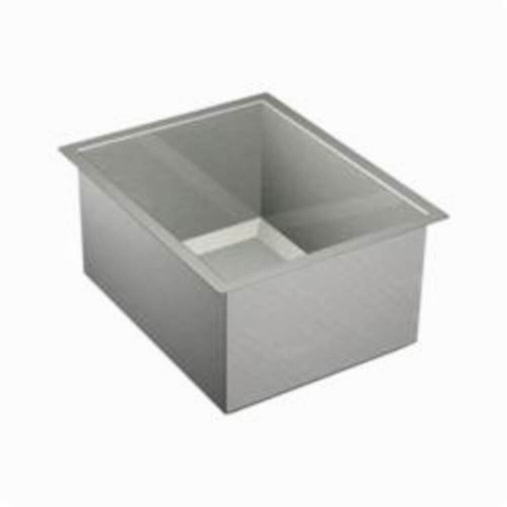 G16430 1600 16" Professional Kitchen Sink, Rectangular, Under Mount, 16 ga Stainless Steel, Brushed