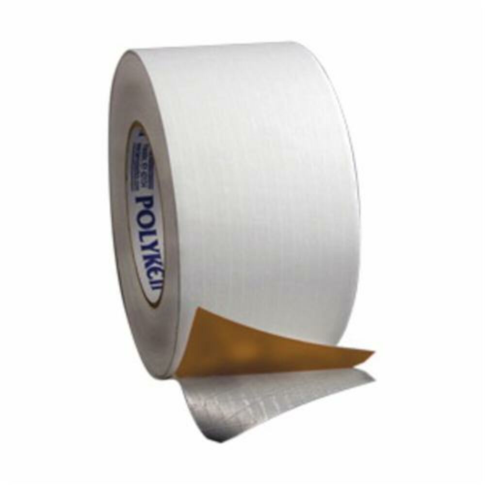 Polyken® 1087656 348 All Service Jacketing Insulation Tape, 72 mm Wx50 yd L, 11 mil THK, White