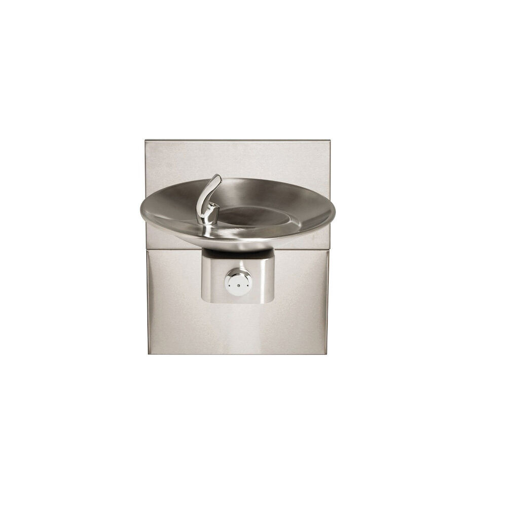 Haws® 1001MS Barrier Free Drinking Fountain, 0.45 gpm, Pushbutton Operation, Non-Refrigerated Chilling