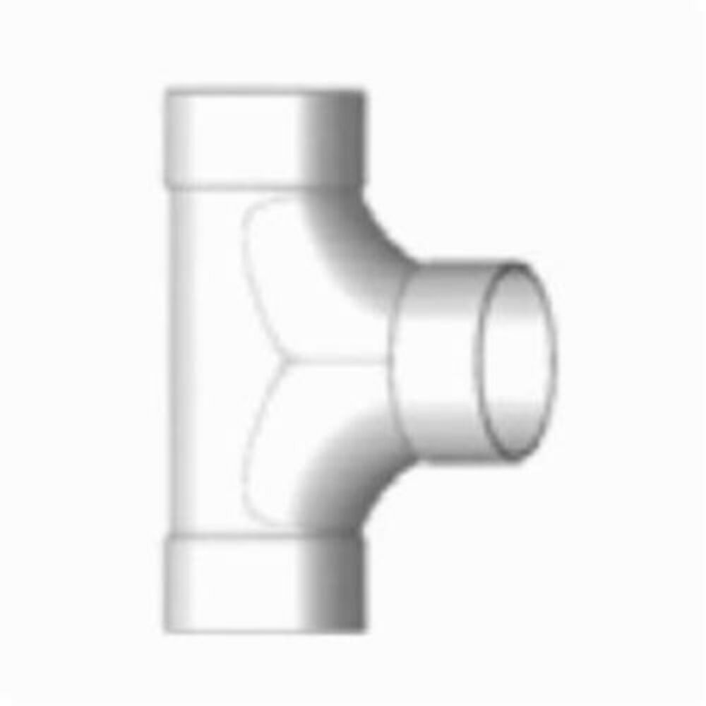 ROYAL® P1004 2-Way Cleanout, 4 in, Hub, SDR 35, PVC